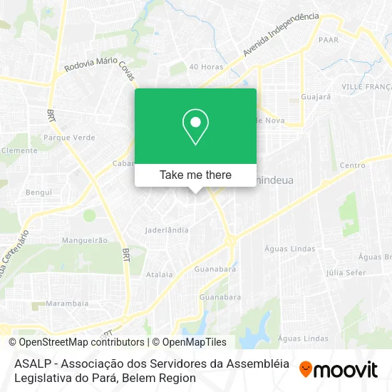 ASALP - Associação dos Servidores da Assembléia Legislativa do Pará map