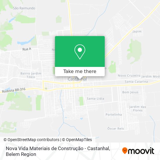 Nova Vida Materiais de Construção - Castanhal map