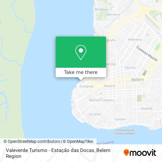 Valeverde Turismo - Estação das Docas map
