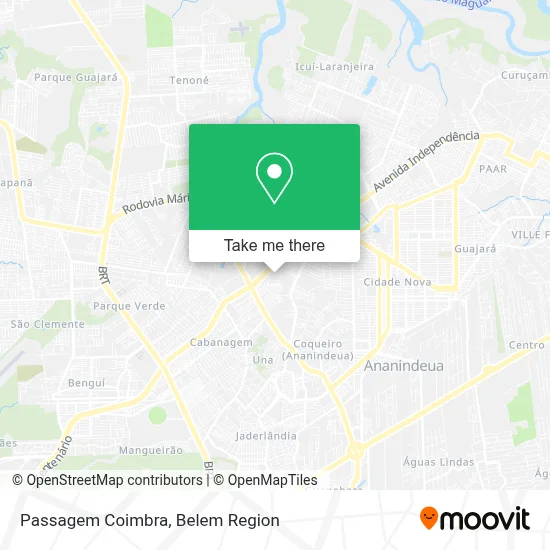 Passagem Coimbra map