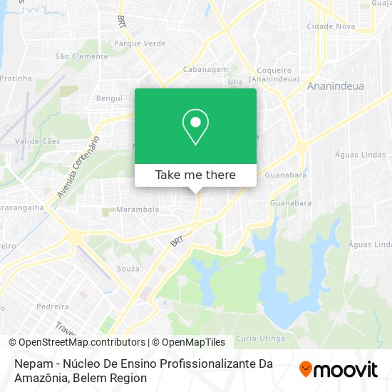 Nepam - Núcleo De Ensino Profissionalizante Da Amazônia map