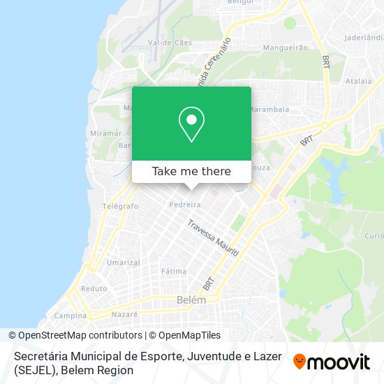 Secretária Municipal de Esporte, Juventude e Lazer (SEJEL) map