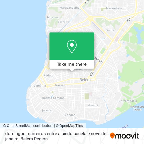 domingos marreiros entre alcindo cacela e nove de janeiro map
