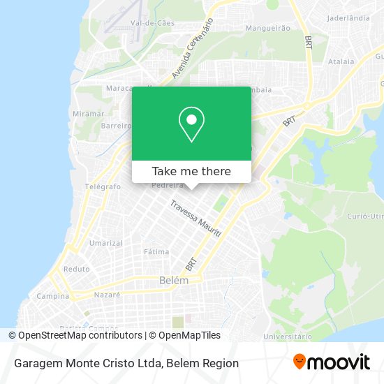 Mapa Garagem Monte Cristo Ltda