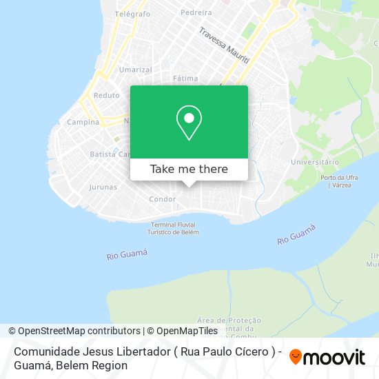 Comunidade Jesus Libertador ( Rua Paulo Cícero ) - Guamá map