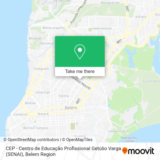 CEP - Centro de Educação Profissional Getúlio Varga (SENAI) map