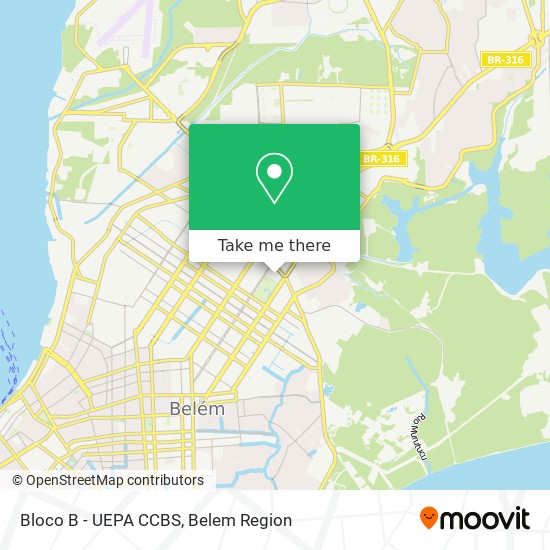 Bloco B - UEPA CCBS map