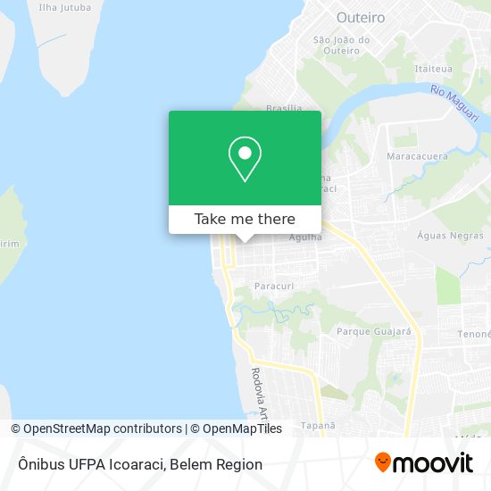 Ônibus UFPA Icoaraci map