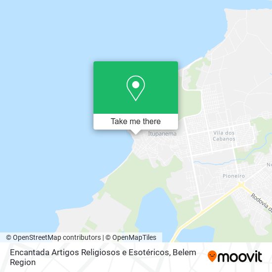 Encantada Artigos Religiosos e Esotéricos map