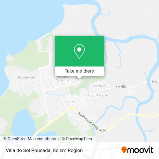 Villa do Sol Pousada map