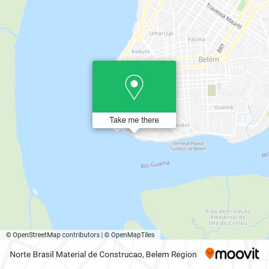 Norte Brasil Material de Construcao map