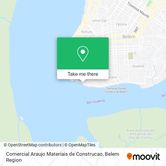 Comercial Araujo Materiais de Construcao map