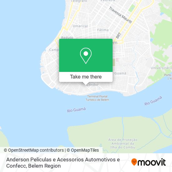 Anderson Peliculas e Acessorios Automotivos e Confecc map