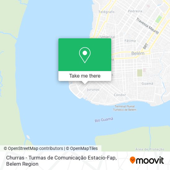 Churras - Turmas de Comunicação Estacio-Fap map