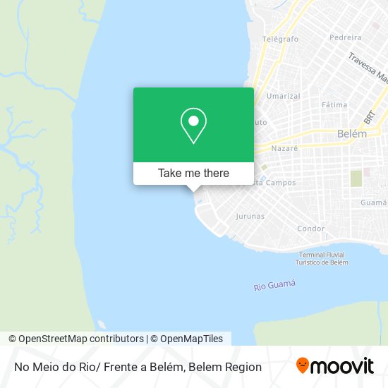 No Meio do Rio/ Frente a Belém map