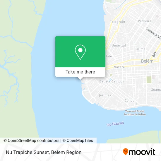 Nu Trapiche Sunset map