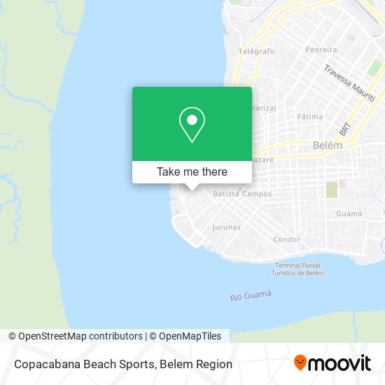 Mapa Copacabana Beach Sports