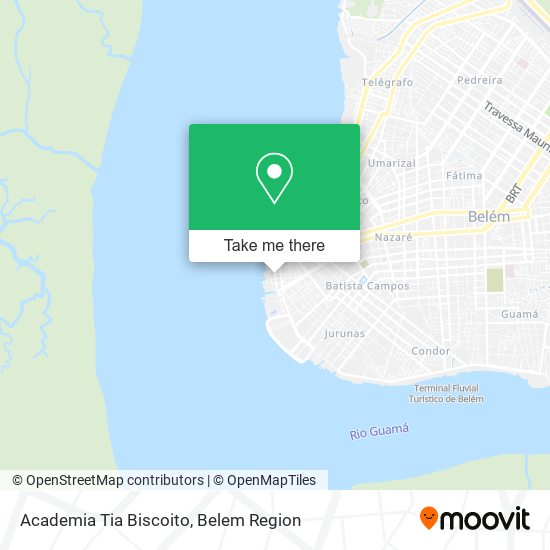 Academia Tia Biscoito map