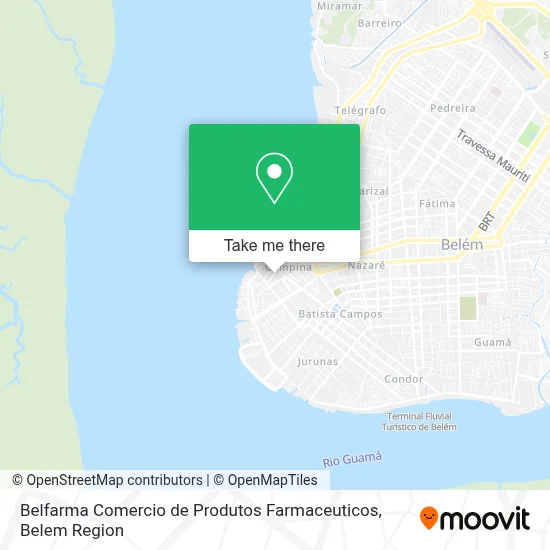 Belfarma Comercio de Produtos Farmaceuticos map