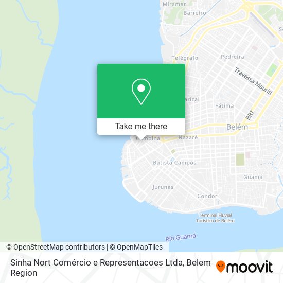 Sinha Nort Comércio e Representacoes Ltda map
