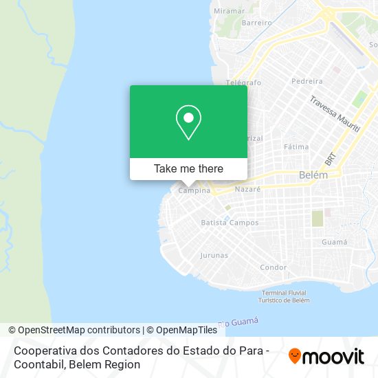 Cooperativa dos Contadores do Estado do Para - Coontabil map
