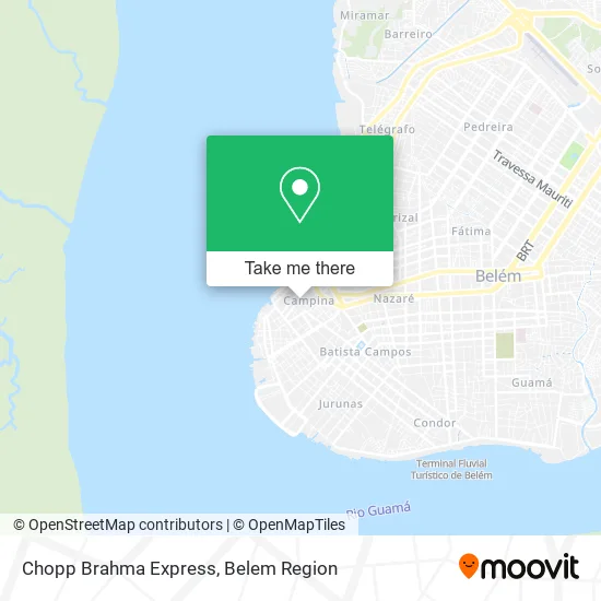 Chopp Brahma Express map