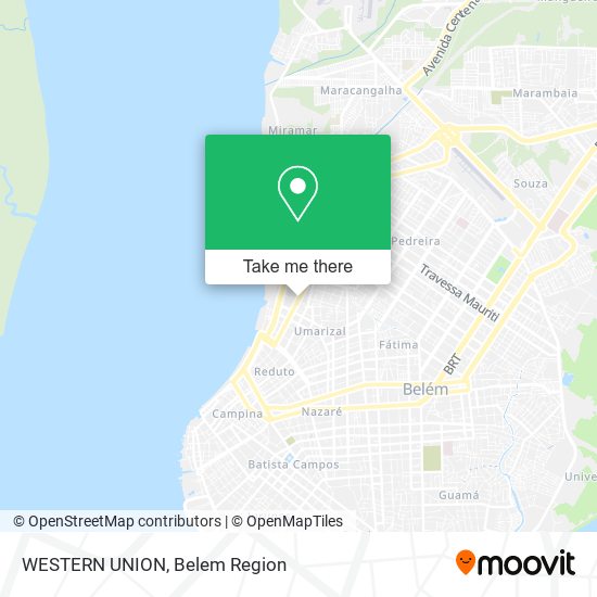 WESTERN UNION map