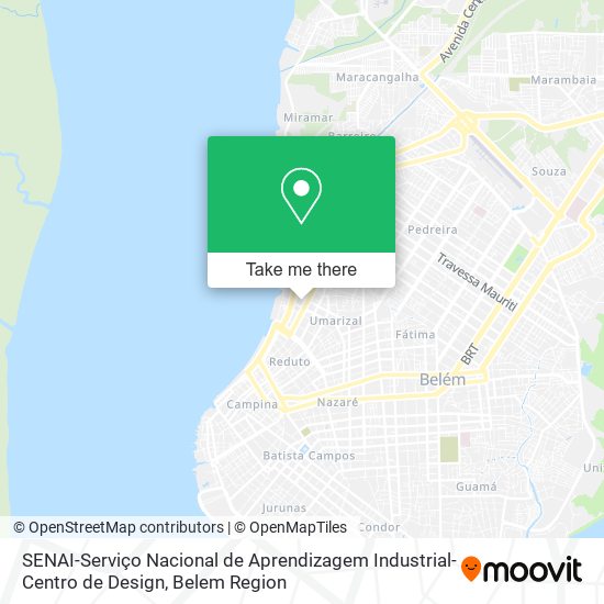SENAI-Serviço Nacional de Aprendizagem Industrial-Centro de Design map