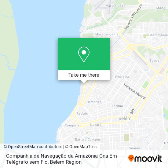 Companhia de Navegação da Amazônia-Cna Em Telégrafo sem Fio map
