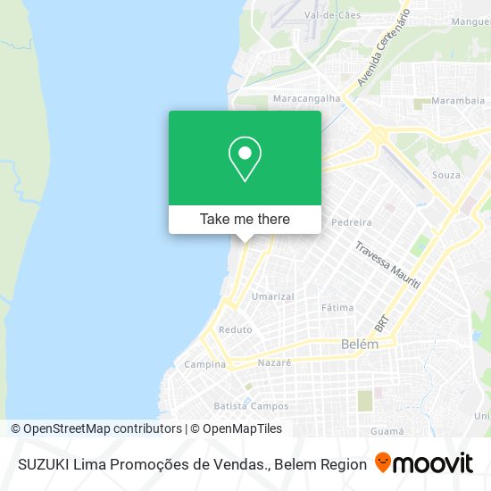 Mapa SUZUKI Lima Promoções de Vendas.