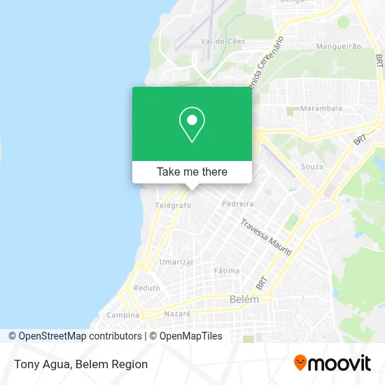 Tony Agua map