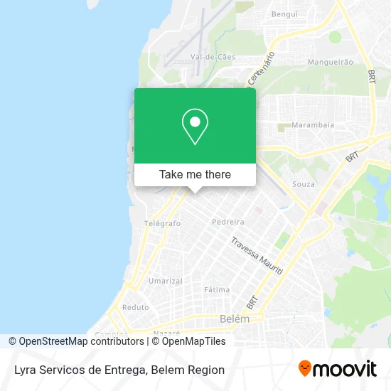 Lyra Servicos de Entrega map