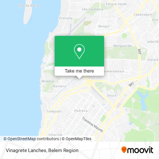 Vinagrete Lanches map