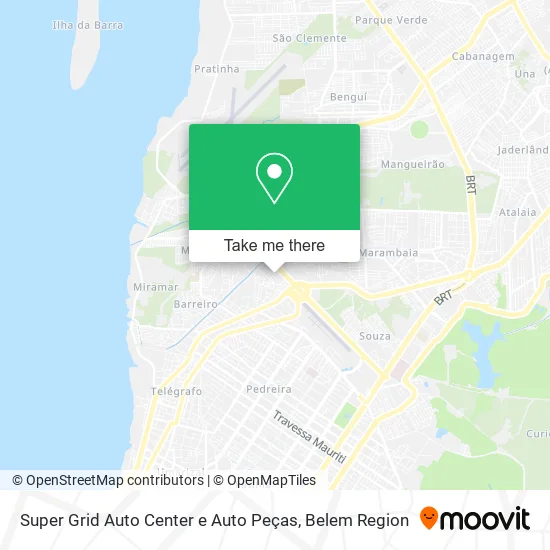 Super Grid Auto Center e Auto Peças map