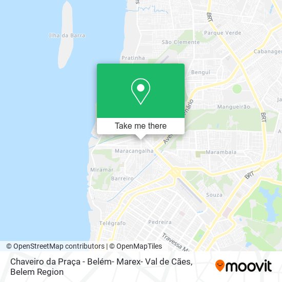 Chaveiro da Praça - Belém- Marex- Val de Cães map