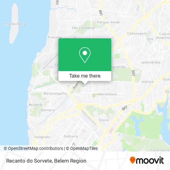 Recanto do Sorvete map