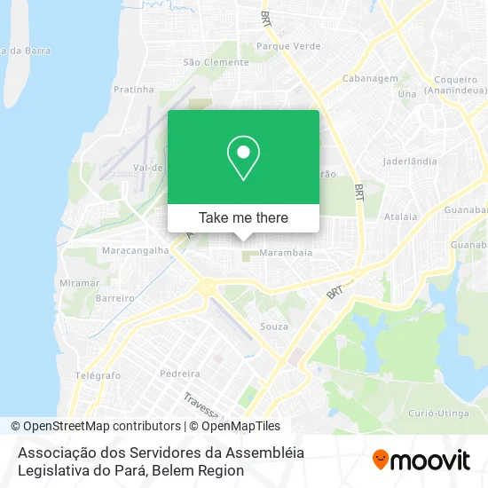 Associação dos Servidores da Assembléia Legislativa do Pará map