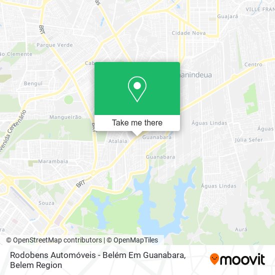 Rodobens Automóveis - Belém Em Guanabara map