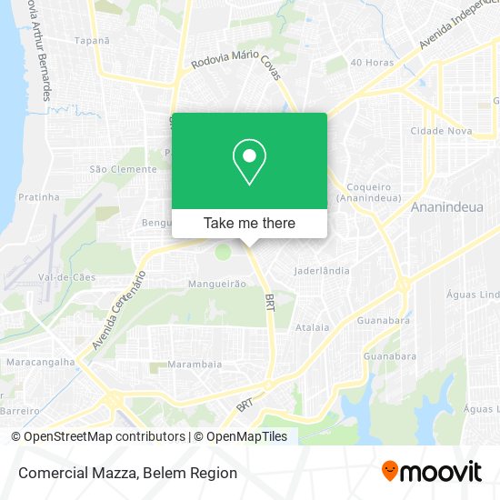 Comercial Mazza map