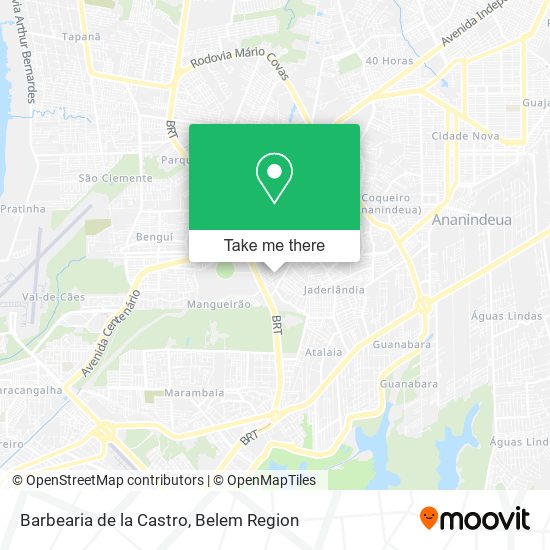 Barbearia de la Castro map