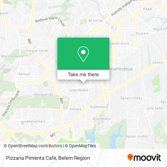 Pizzaria Pimenta Café map