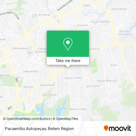 Pacaembu Autopeças map