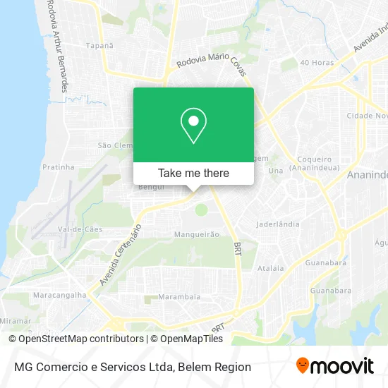 MG Comercio e Servicos Ltda map