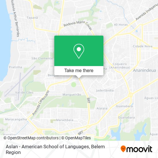 Aslan - American School of Languages map