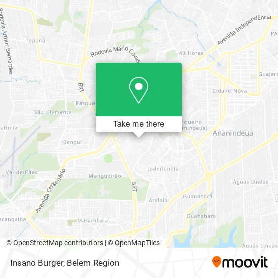 Insano Burger map