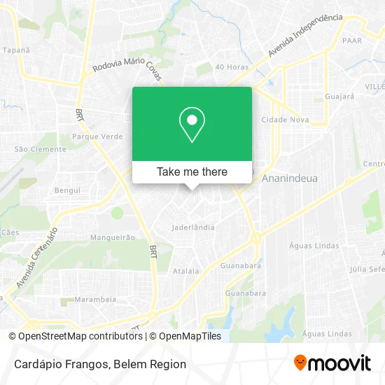 Cardápio Frangos map