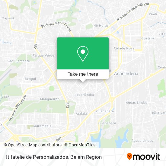 Itifatelie de Personalizados map