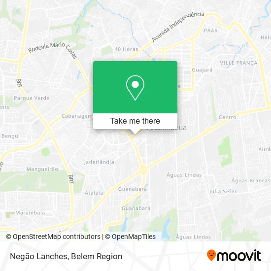 Negão Lanches map
