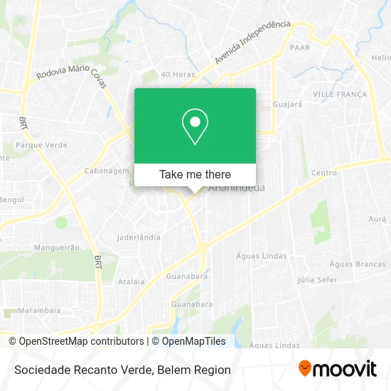 Sociedade Recanto Verde map