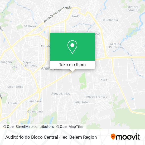 Auditório do Bloco Central - Iec map